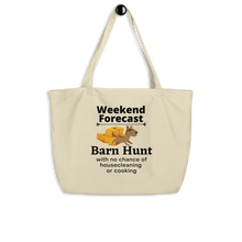 Load image into Gallery viewer, Barn Hunt Weekend Forecast X-Large Tote/ Shopping Bags
