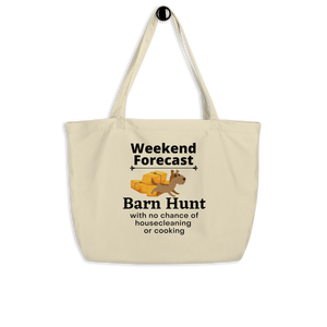 Barn Hunt Weekend Forecast X-Large Tote/ Shopping Bags