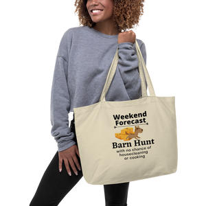 Barn Hunt Weekend Forecast X-Large Tote/ Shopping Bags