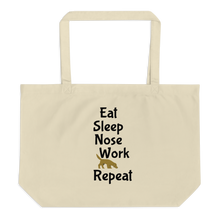 Load image into Gallery viewer, Eat Sleep Nose Work Repeat X-Large Tote/ Shopping Bags
