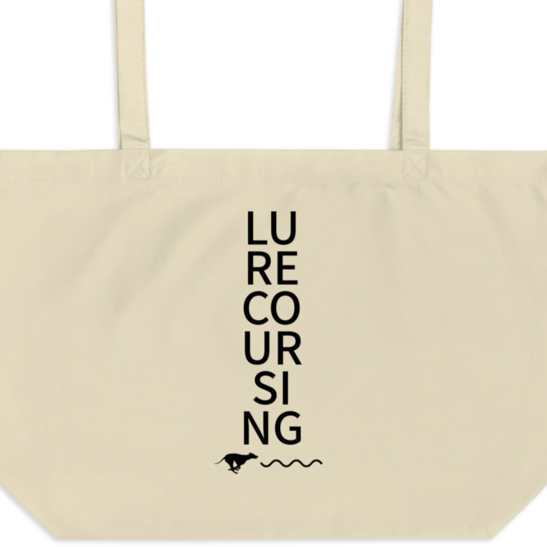 Stacked Lure Coursing X-Large Tote/Shopping Bag - Oyster