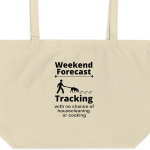 Tracking Weekend Forecast X-Large Tote/Shopping Bag - Oyster