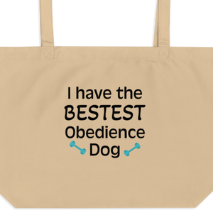 Bestest Obedience Dog X-Large Tote/Shopping Bag