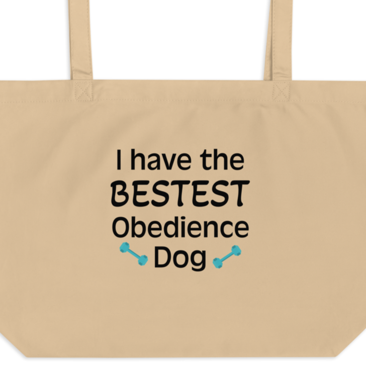 Bestest Obedience Dog X-Large Tote/Shopping Bag