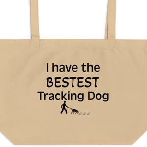 Bestest Tracking Dog X-Large Tote/Shopping Bag