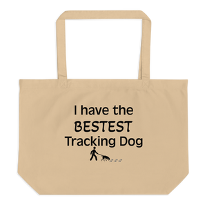 Bestest Tracking Dog X-Large Tote/Shopping Bag