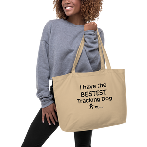 Bestest Tracking Dog X-Large Tote/Shopping Bag