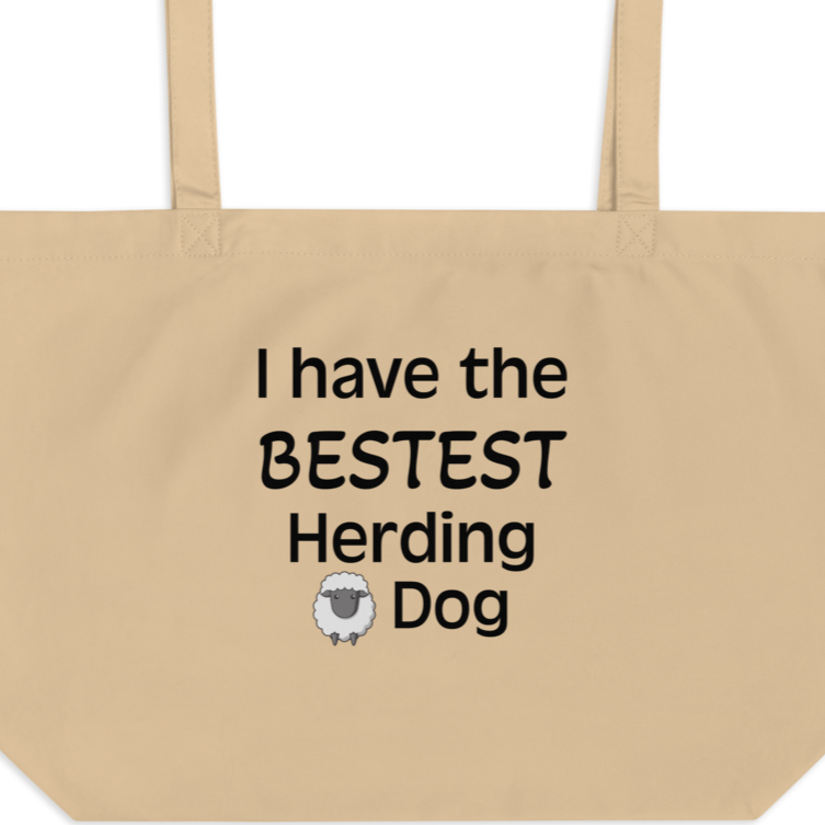 Bestest Sheep Herding Dog X-Large Tote/Shopping Bag