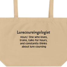 Load image into Gallery viewer, Lure Coursing &quot;Lurecoursingologist&quot; Tote/Shopping Bags
