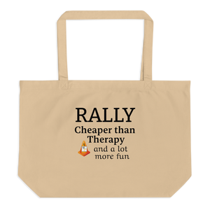 Rally Cheaper than Therapy X-Large Tote/Shopping Bag