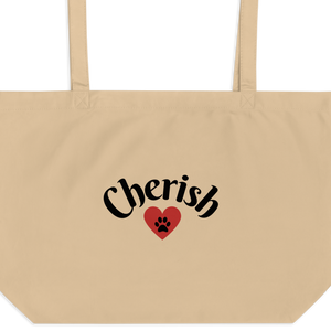 Cherish w/ Heart X-Large Tote/Shopping Bag