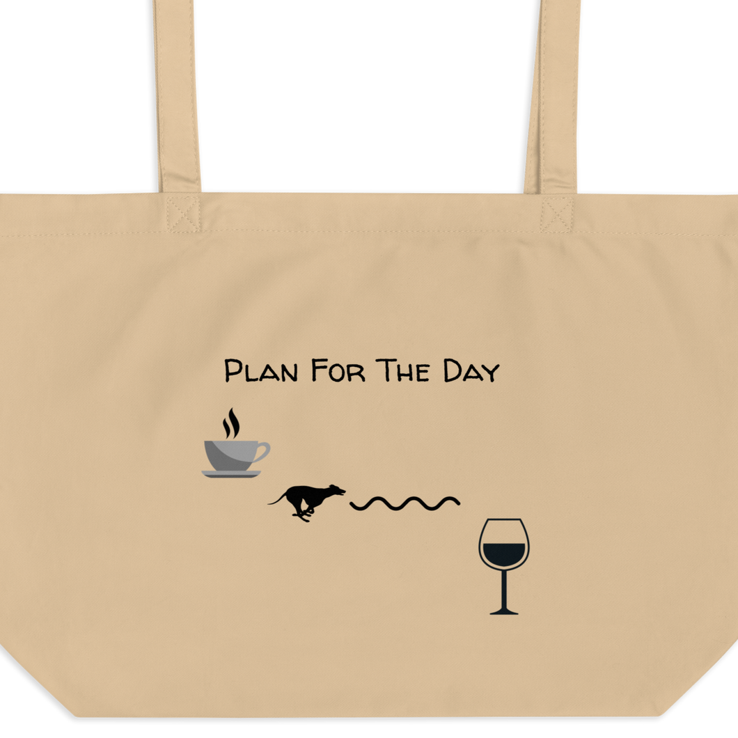 Plan for the Day - Lure Coursing X-Large Tote/ Shopping Bags