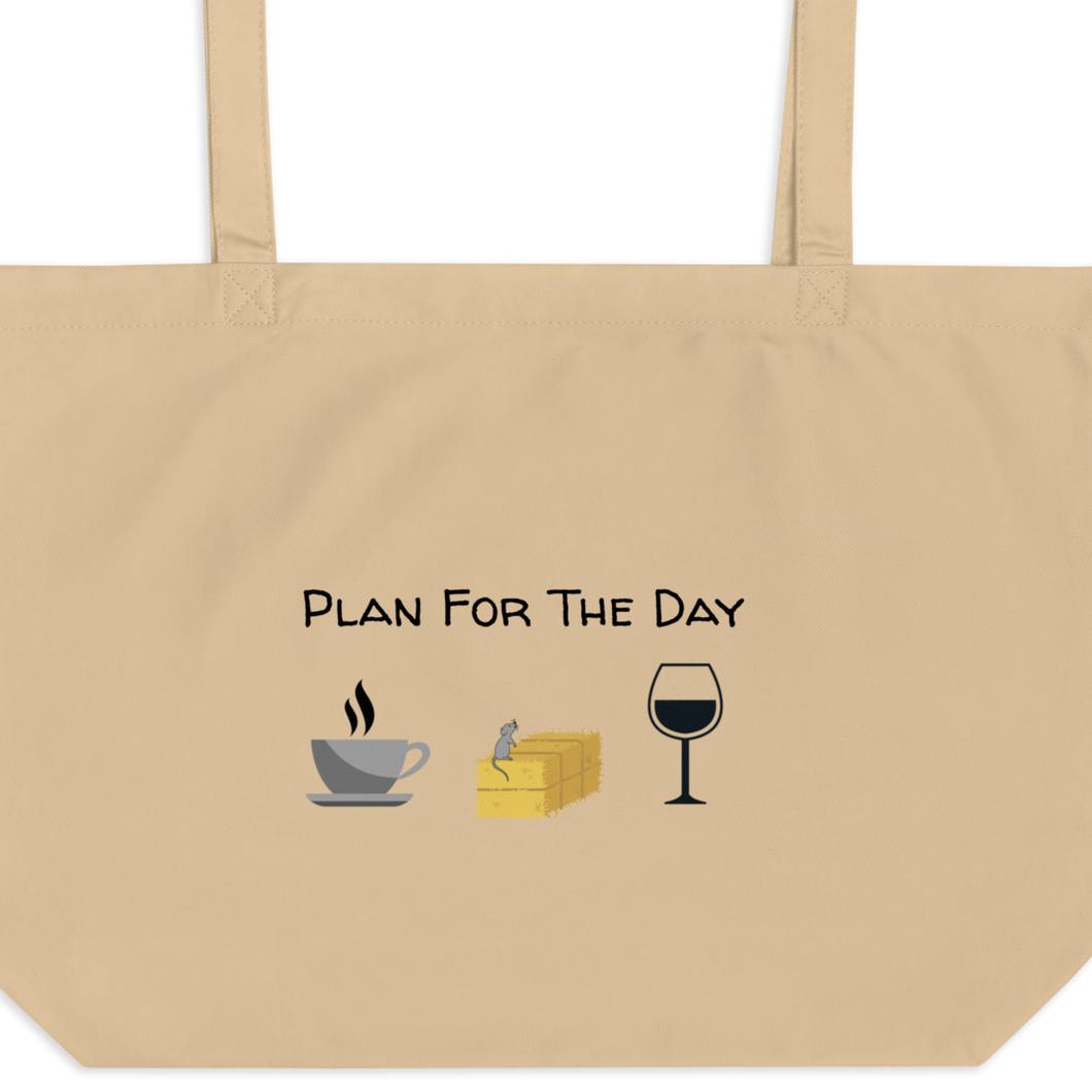 Plan for the Day - Barn Hunt X-Large Tote/ Shopping Bags