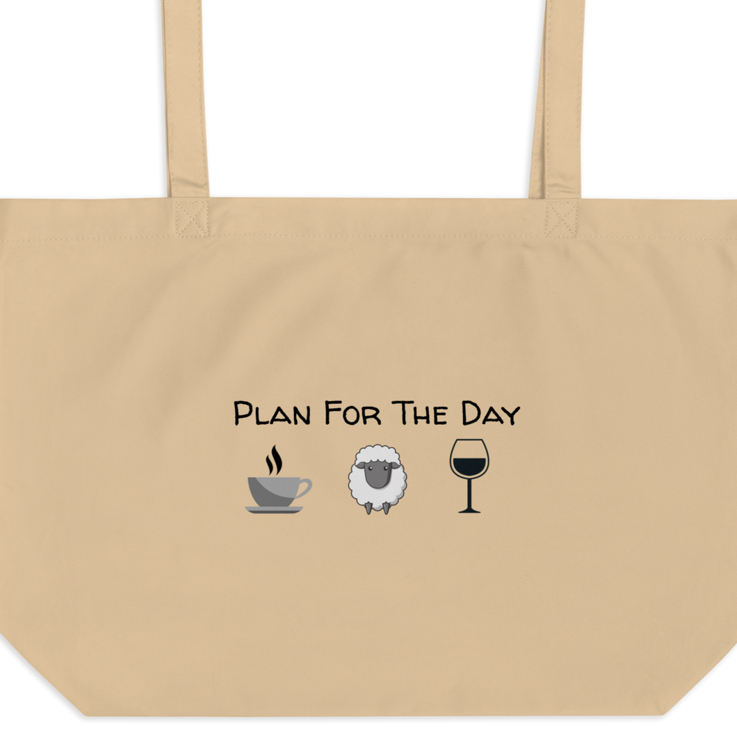 Plan for the Day - Sheep Herding X-Large Tote/ Shopping Bags