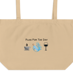 Plan for the Day - Dock Diving X-Large Tote/ Shopping Bags