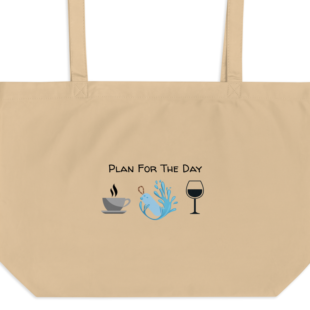 Plan for the Day - Dock Diving X-Large Tote/ Shopping Bags