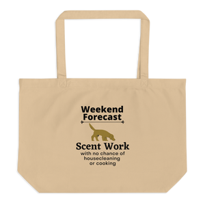 Scent Work Weekend Forecast X-Large Tote/ Shopping Bags