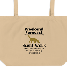 Load image into Gallery viewer, Scent Work Weekend Forecast X-Large Tote/ Shopping Bags
