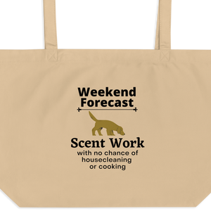 Scent Work Weekend Forecast X-Large Tote/ Shopping Bags