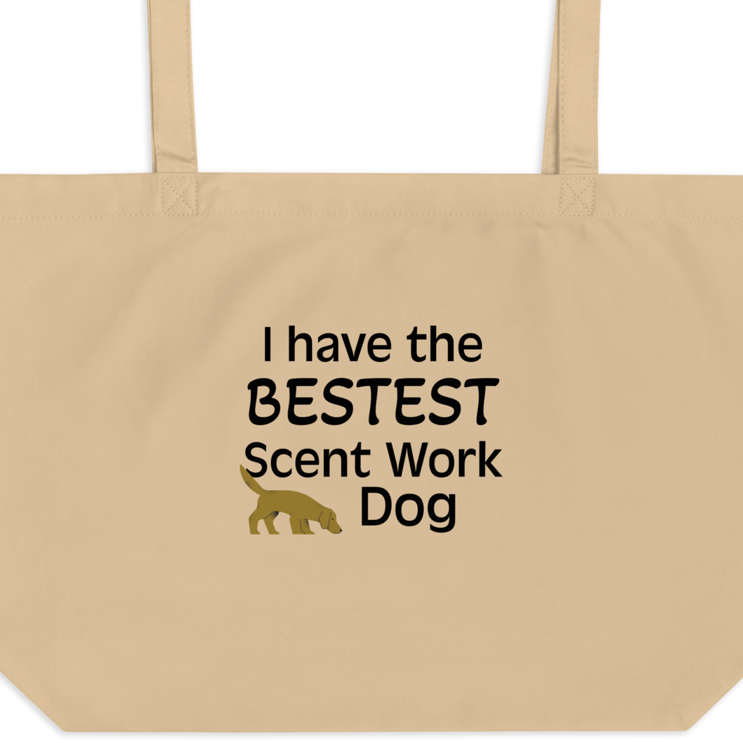 Bestest Scent Work Dog X-Large Tote/ Shopping Bags