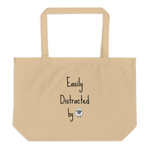 Easily Distracted by Sheep Herding X-Large Tote/ Shopping Bags