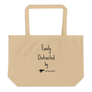 Easily Distracted by Lure Coursing X-Large Tote/ Shopping Bags