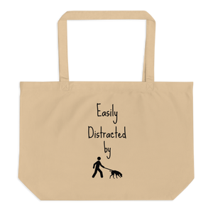 Easily Distracted by Tracking X-Large Tote/ Shopping Bags