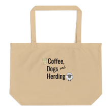 Load image into Gallery viewer, Coffee, Dogs &amp; Sheep Herding X-Large Tote/ Shopping Bags
