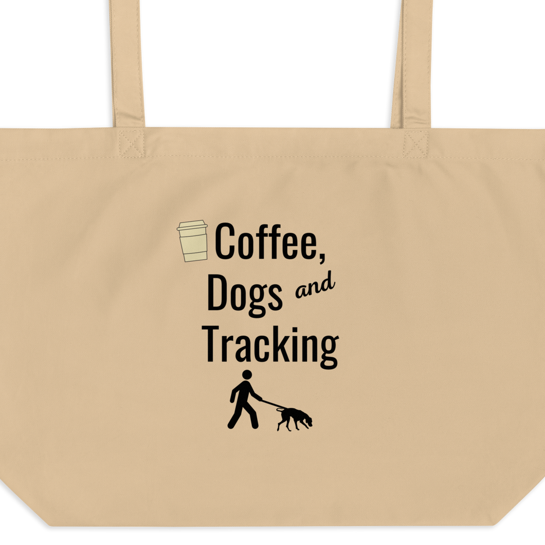 Coffee, Dogs & Tracking X-Large Tote/ Shopping Bags