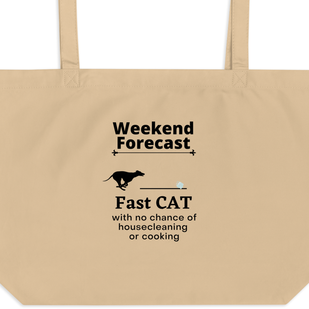 Fast CAT Weekend Forecast X-Large Tote/ Shopping Bags