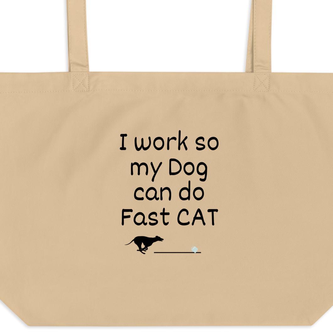 Work for Fast CAT X-Large Tote/ Shopping Bags