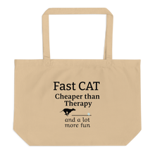 Load image into Gallery viewer, Fast CAT Cheaper Than Therapy X-Large Tote/ Shopping Bags
