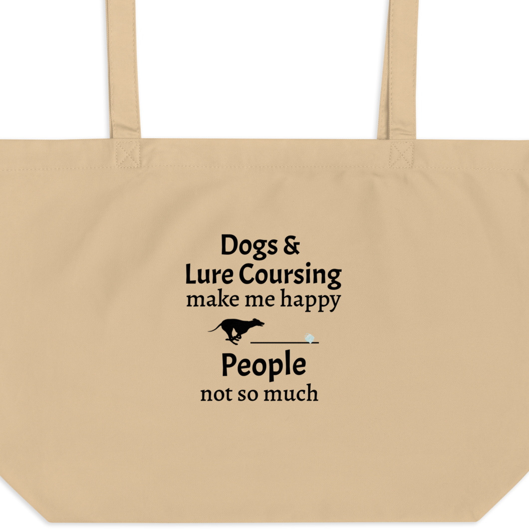 Dogs & Lure Coursing Make Me Happy X-Large Tote/ Shopping Bags