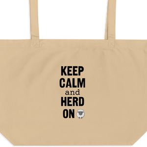 Keep Calm & Sheep Herd On X-Large Tote/ Shopping Bag