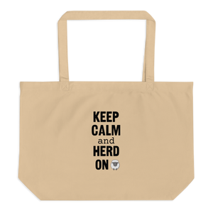 Keep Calm & Sheep Herd On X-Large Tote/ Shopping Bag