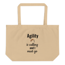 Load image into Gallery viewer, Agility is Calling X-Large Tote/ Shopping Bag
