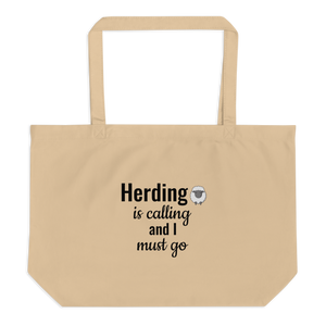 Sheep Herding is Calling X-Large Tote/ Shopping Bags