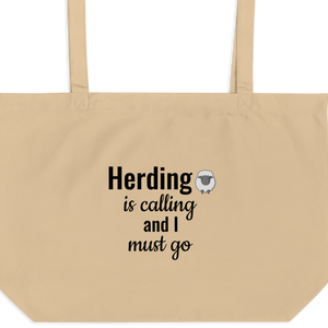 Sheep Herding is Calling X-Large Tote/ Shopping Bags