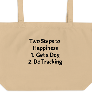 2 Steps to Happiness - Tracking X-Large Tote/ Shopping Bags