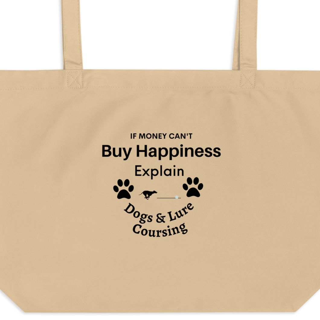 Buy Happiness w/ Dogs & Lure Coursing X-Large Tote/ Shopping Bags