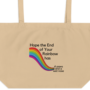 End of Your Rainbow without Cloud X-Large Tote/ Shopping Bags