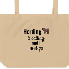 Load image into Gallery viewer, Cattle Herding is Calling X-Large Tote/ Shopping Bags
