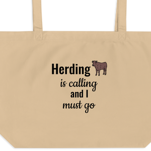 Cattle Herding is Calling X-Large Tote/ Shopping Bags