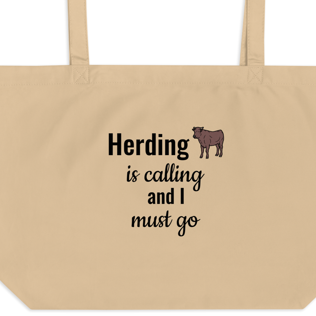 Cattle Herding is Calling X-Large Tote/ Shopping Bags