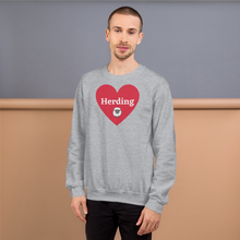 Load image into Gallery viewer, Herding w/ Sheep in Heart Sweatshirts
