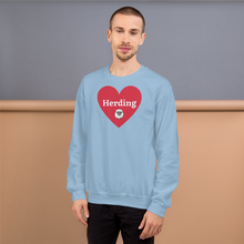 Load image into Gallery viewer, Herding w/ Sheep in Heart Sweatshirts
