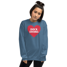 Load image into Gallery viewer, Dock Diving in Heart Sweatshirts
