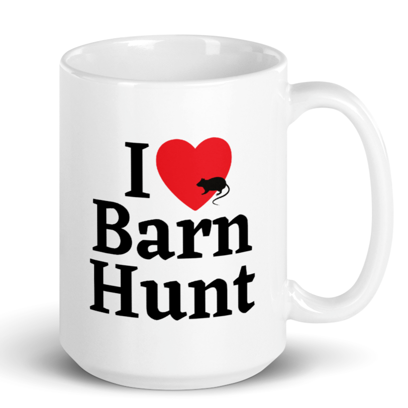 I Heart Barn Hunt w/Rat Mug