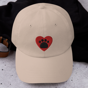 Paw in Heart Dog Light Hats