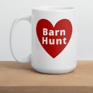 Barn Hunt in Heart Mug